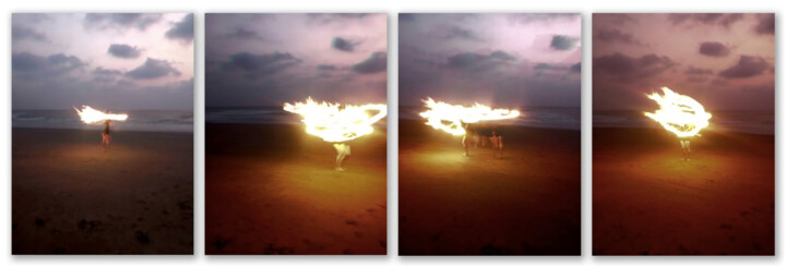 Photographie intitulée "Fire goddess" par Sumit Ratta, Œuvre d'art originale