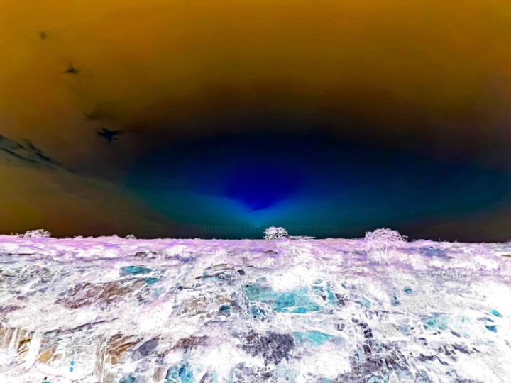 Photography titled "Sunset or Neptune?" by Sumit Ratta, Original Artwork, Manipulated Photography