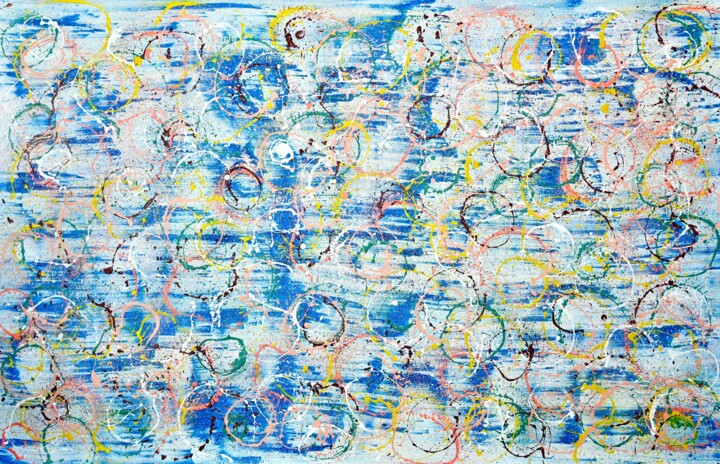 Malerei mit dem Titel "Composition No. 433" von Sumit Ratta, Original-Kunstwerk, Acryl