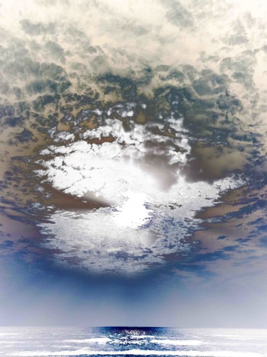 Photography titled "Moonset on Keplar II" by Sumit Mehndiratta, Original Art, Manipulated Photography
