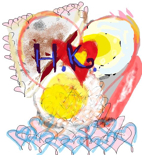 Digital Arts titled "H.K." by Lily Moonheart, Original Artwork, Digital Painting