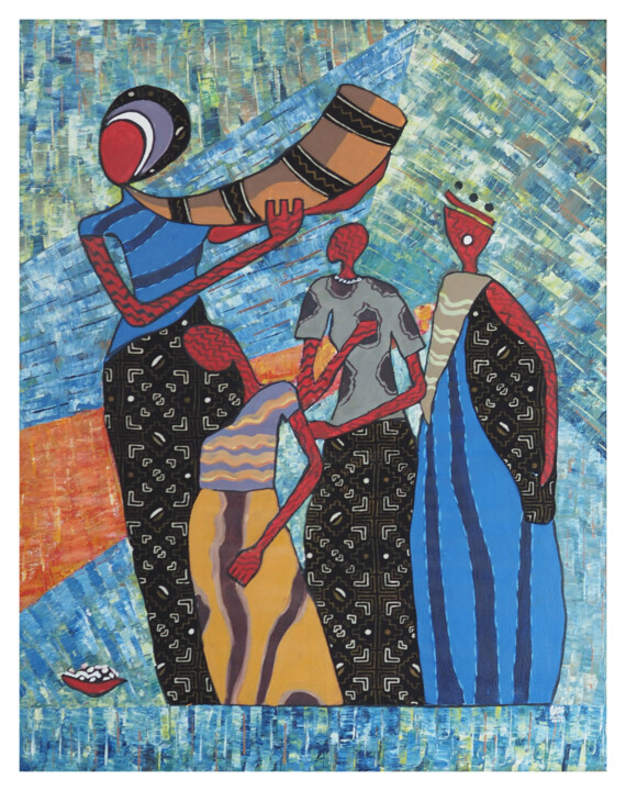 Pintura titulada "“Paroles de musique”" por Suncréa, Obra de arte original, Acrílico Montado en Bastidor de camilla de madera
