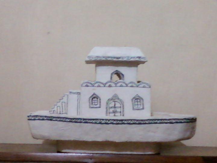 Artcraft titled "House boat school s…" by Kishor Kumar Gupta, Original Artwork