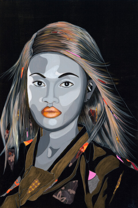 Pintura titulada "Lost Identity - Mab…" por Sung Lee, Obra de arte original, Acrílico Montado en Bastidor de camilla de made…