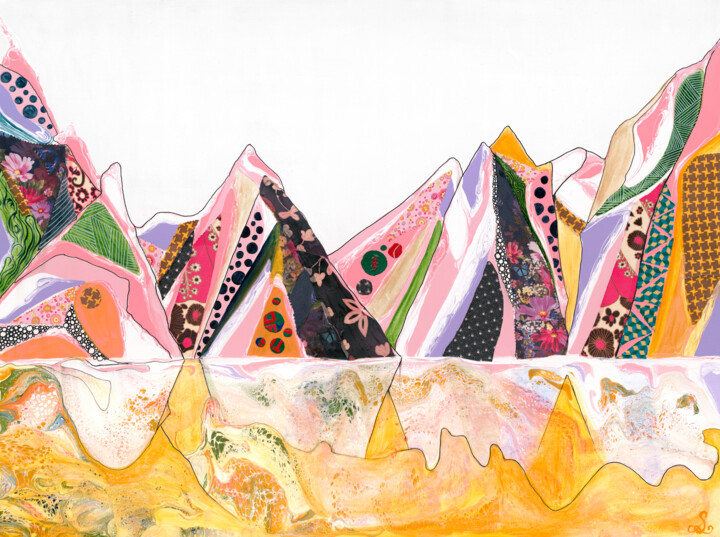 Картина под названием "Nature Series - Mil…" - Sung Lee, Подлинное произведение искусства, Акрил Установлен на Деревянная ра…