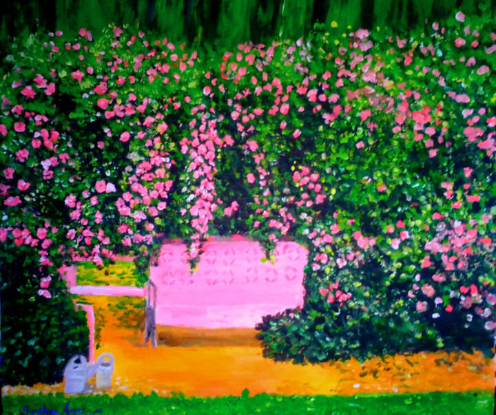 Pintura intitulada "Fragrance of Joy" por Sunshine Amos, Obras de arte originais, Acrílico