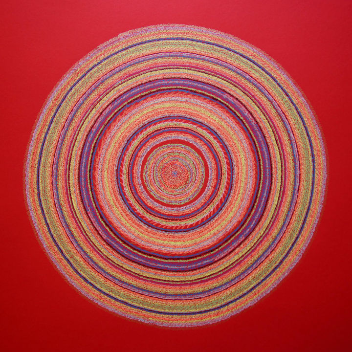"Solaris-Sun" başlıklı Resim Lina Stern tarafından, Orijinal sanat, Işaretleyici
