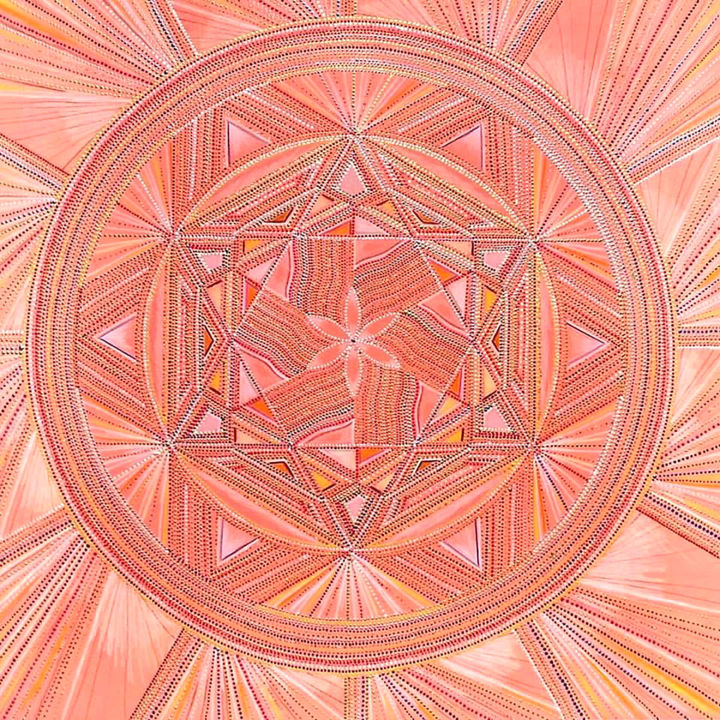 Painting titled "Sound Ten. Quantum…" by Lina Stern, Original Art, Acrylic