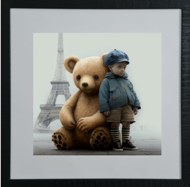 Digital Arts titled "Titi parisien" by Suny, Original Artwork, AI generated image