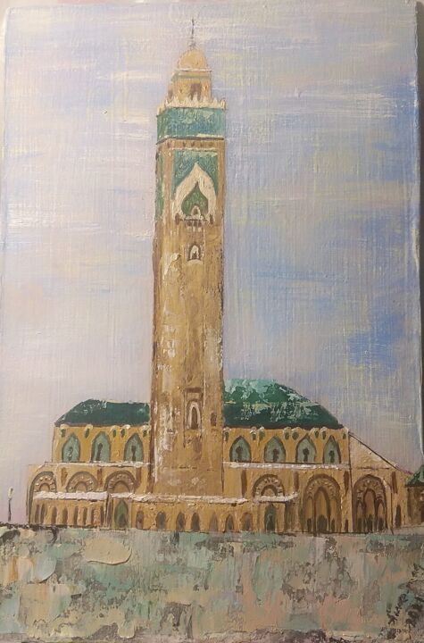 Картина под названием "Мечеть 3" - Anna.Mag, Подлинное произведение искусства, Масло