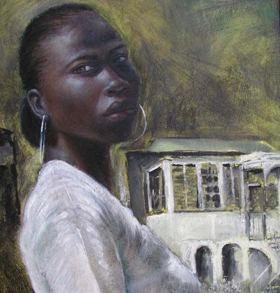 Peinture intitulée "Tobago women's port…" par Superville, Œuvre d'art originale