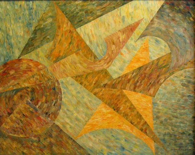 Peinture intitulée "Composition 210  Цв…" par Dmitri Malenki, Œuvre d'art originale, Huile