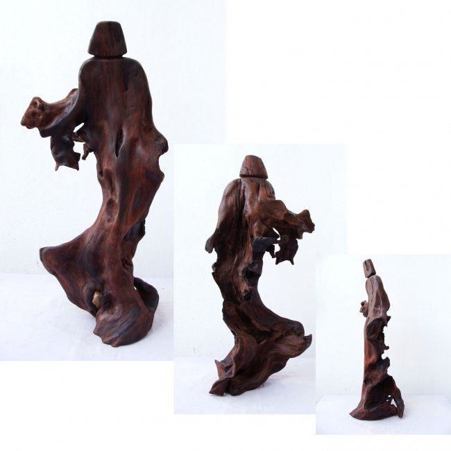 Sculpture intitulée "The Dancer" par Suresh Pant, Œuvre d'art originale, Bois