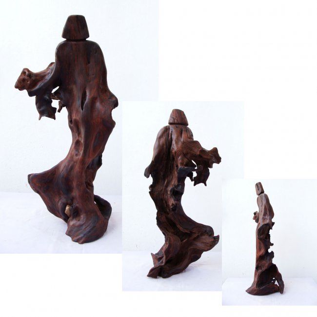 Sculptuur getiteld "The Dancer" door Suresh Pant, Origineel Kunstwerk, Hout