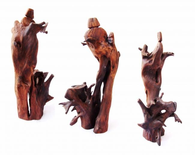 Sculpture titled "The Watcher" by Suresh Pant, Original Artwork, Wood