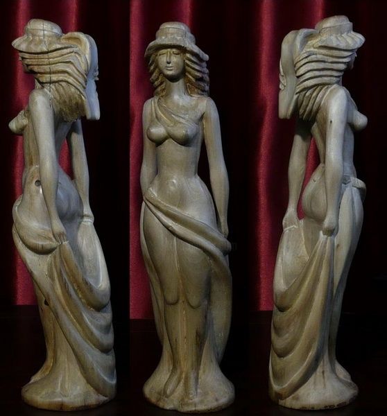 Escultura titulada "Аделаида(Та,что при…" por Jean, Obra de arte original, Madera