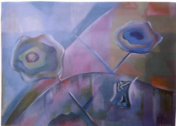 Painting titled "JARDIN DE TANGO" by Susana Rodrigues Tuegols, Original Artwork