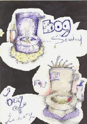 Картина под названием "BOG STANDARD" - Jasmine Maddock, Подлинное произведение искусства, Другой