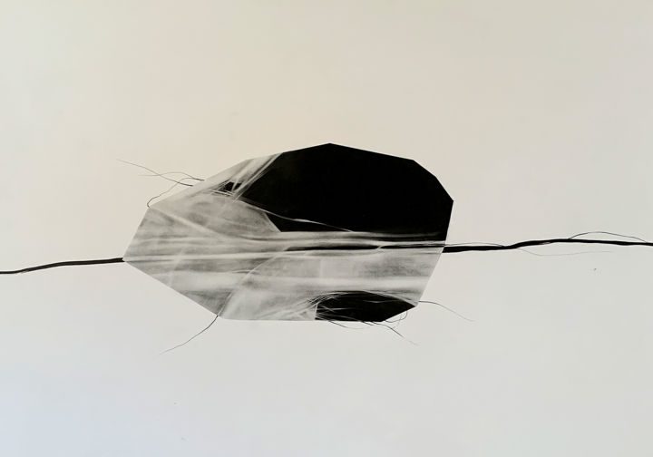 Dessin intitulée "resonance of macro…" par Olimpia Kogut, Œuvre d'art originale, Crayon