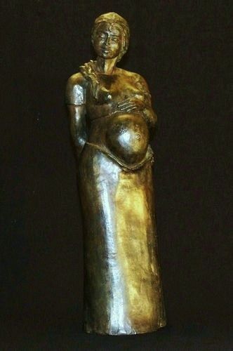 Sculpture titled "Etreinte" by Nathalie Sury, Original Artwork