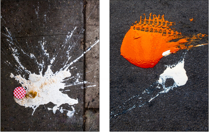 Photography titled "Spills Diptych #02" by Susan Bowen, Original Artwork, Digital Photography