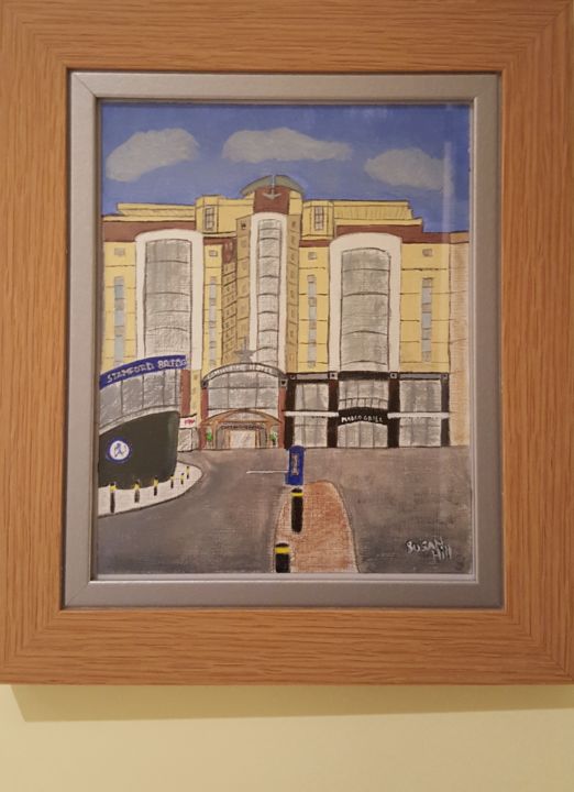Malerei mit dem Titel "Stamford Bridge Cop…" von Susan Damonsing, Original-Kunstwerk