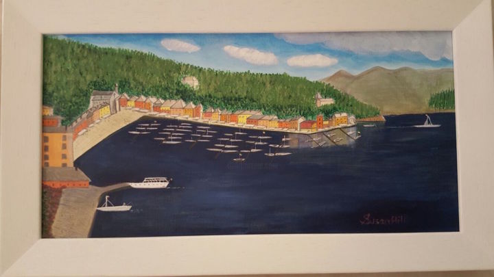 Pintura intitulada "Portofino in May" por Susan Damonsing, Obras de arte originais