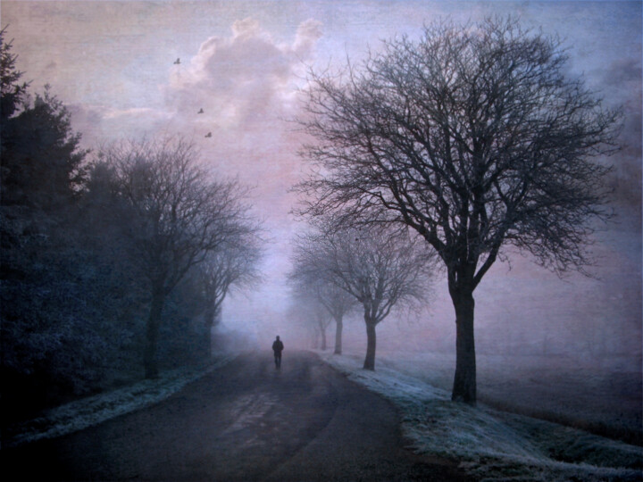 Photography titled "A Winter's Stroll" by Susan Maxwell Schmidt, Original Artwork, Manipulated Photography