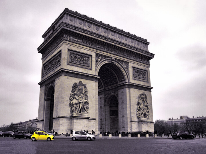 Photography titled "Arc de Triomphe Ave…" by Susan Maxwell Schmidt, Original Artwork, Analog photography