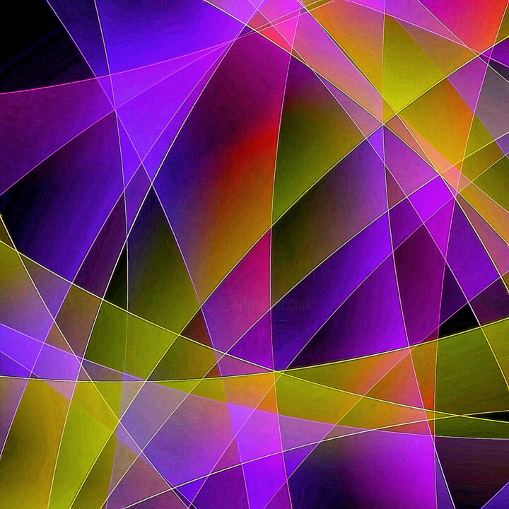 Digital Arts titled "Prism of Mindfulness" by Susan Maxwell Schmidt, Original Artwork, Digital Painting
