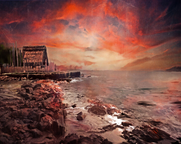 Digital Arts titled "Peaceful Haven" by Susan Montgomery, Original Artwork, Photo Montage