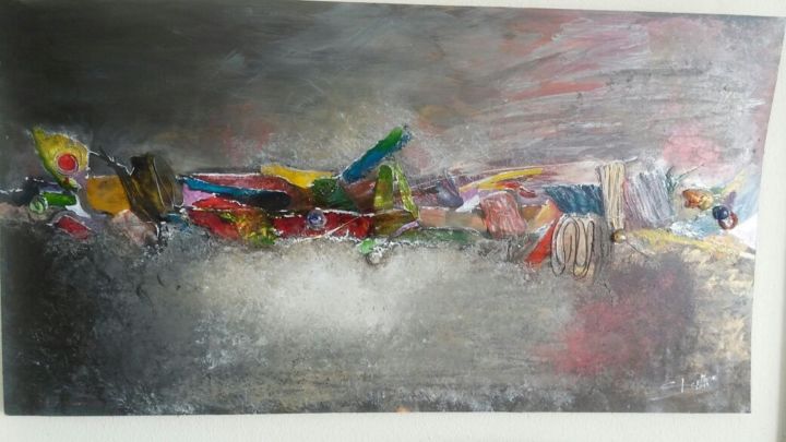 Painting titled "explosion" by Susana G. Bestard, Original Artwork, Acrylic