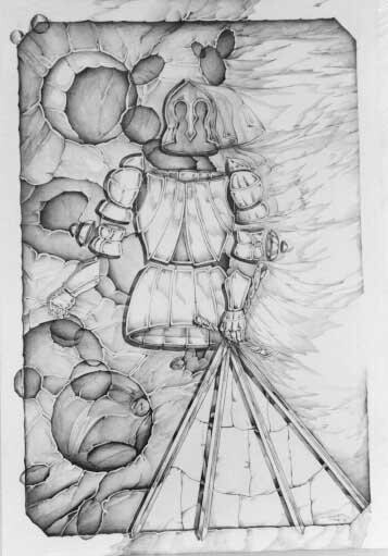 Zeichnungen mit dem Titel "Armadura" von Susana Rovo, Original-Kunstwerk