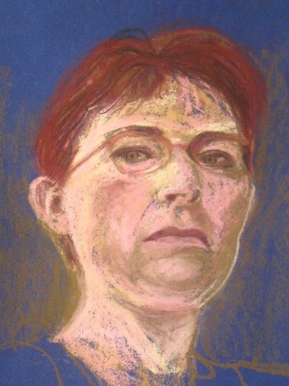 Pittura intitolato "Autoportrait" da Susana Ban Hatam, Opera d'arte originale