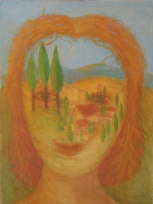 Pittura intitolato "Homeland" da Susana Ban Hatam, Opera d'arte originale, Olio