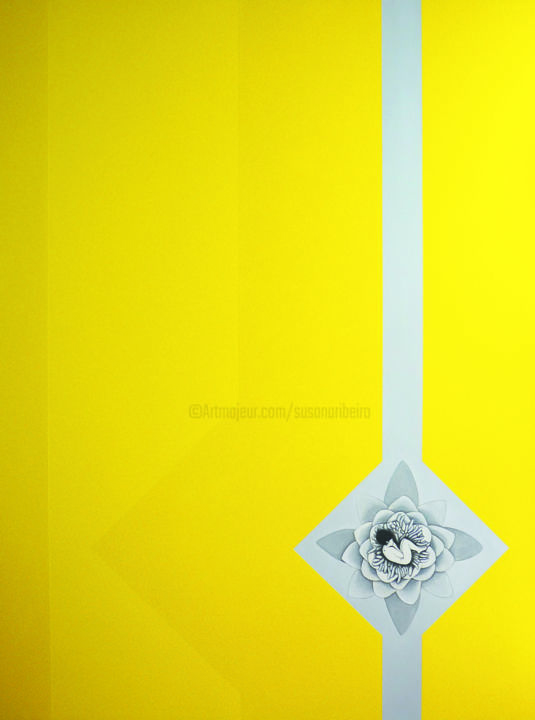 Pintura intitulada "Amarelo" por Susana Ribeiro, Obras de arte originais, Acrílico