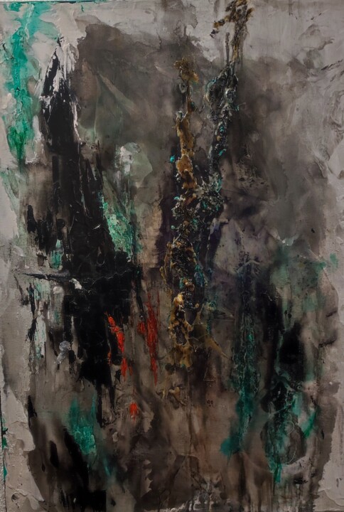 Картина под названием "Lettera 32" - Susanna Raccanelli, Подлинное произведение искусства, Акрил Установлен на Деревянная ра…