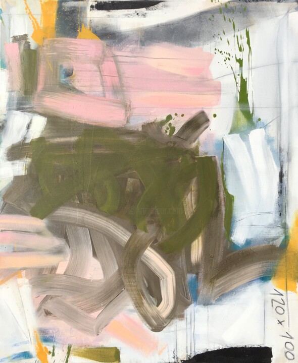 Painting titled "Portobello Road" by Susanne Kirsch, Original Artwork, Acrylic