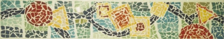 Artisanat intitulée "mosaico" par Susanne Portmann, Œuvre d'art originale