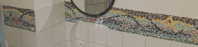 Artcraft με τίτλο "mosaico" από Susanne Portmann, Αυθεντικά έργα τέχνης