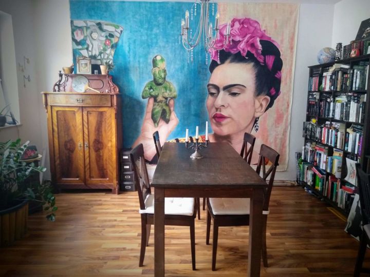 Pintura intitulada "Frida Kahlo" por Susanne Rottmann, Obras de arte originais, Acrílico