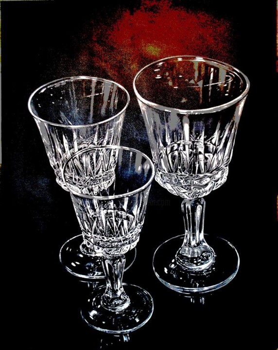 Pintura titulada "cristal" por Suso C. Ben, Obra de arte original, Oleo Montado en Bastidor de camilla de madera