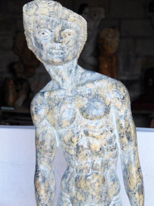 Sculpture titled "Homem" by Susoescultordapedra, Original Artwork, Stone