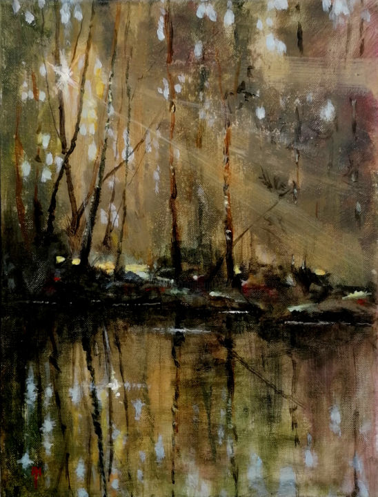 Painting titled "Sunlife" by Alan Harris, Original Art, Acrylic