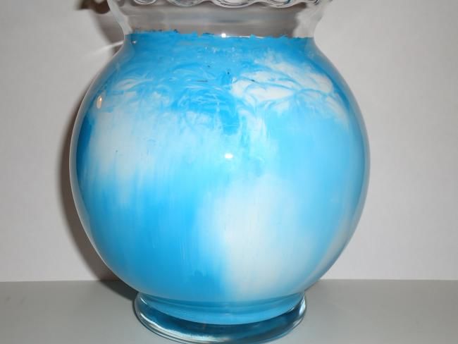 Design intitulée "Ocean Blue Vase" par Shellie Sutera, Œuvre d'art originale