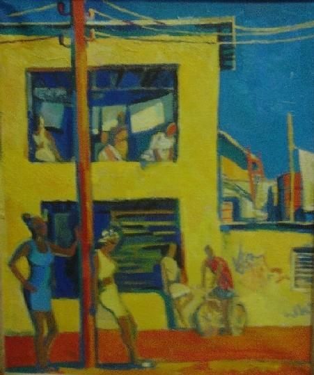 Malerei mit dem Titel "Cuba. Febriae." von Alexandra Suvorova, Original-Kunstwerk