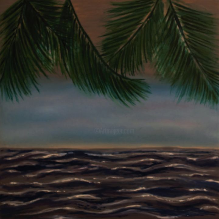 Pintura intitulada "Vacation" por Suzanna Si, Obras de arte originais, Óleo