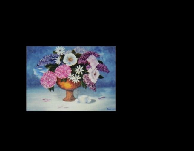 Painting titled "Flower Arrangement" by Suzi, Original Artwork