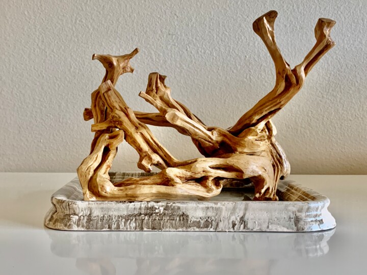 Sculpture titled "Terpsichorean See-S…" by Suzy Martin, Original Artwork, Wood
