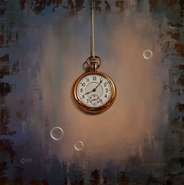 Painting titled "Timeless" by Svetoslav Stoyanov, Original Artwork, Oil